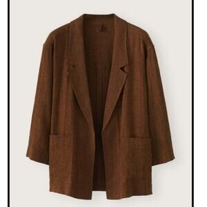 Poetry Transitional Open Brown Ladies Jacket Size US 18